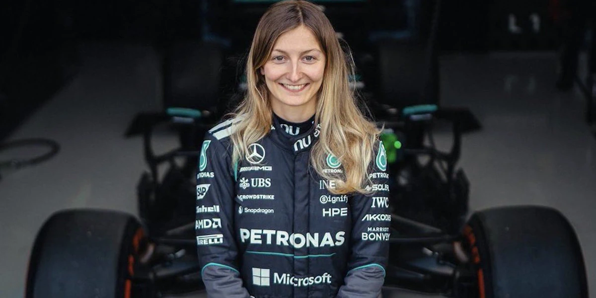 Доріан Пін стала першою гонщицею, яка сіла за кермо боліду Mercedes